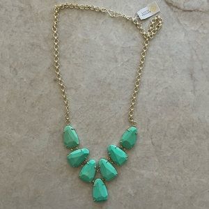 Kendra Scott Turquoise Harlie Gold Necklace